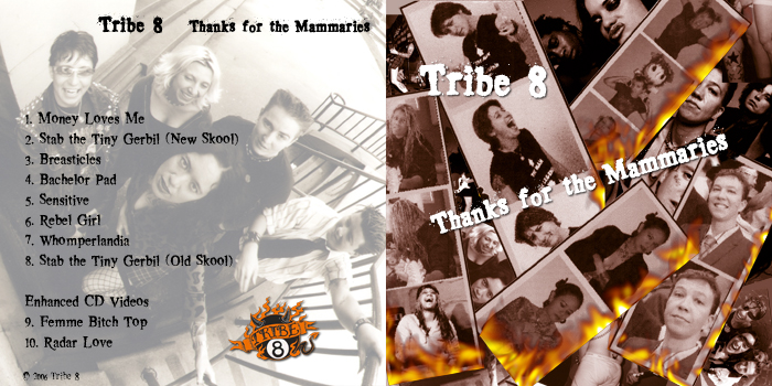 Tribe 8 Thanks for the Mammaries CD Case Cover