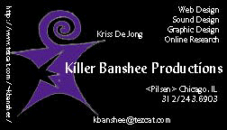 Killer Banshee Productions Business Card