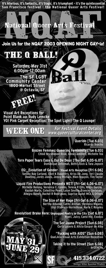Print Advertising for NQAF 2003