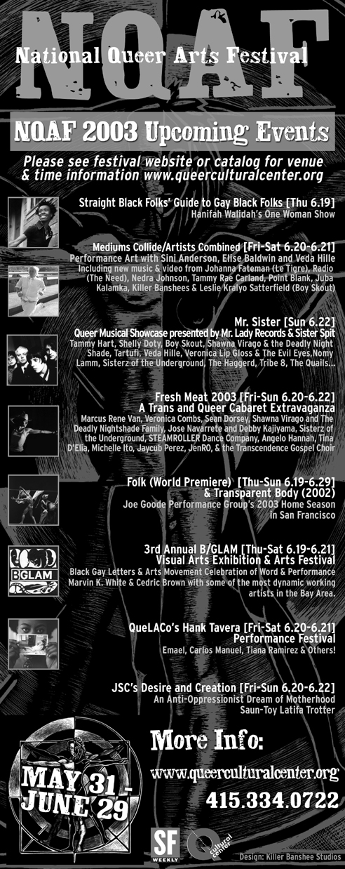 Print Advertising for NQAF 2003