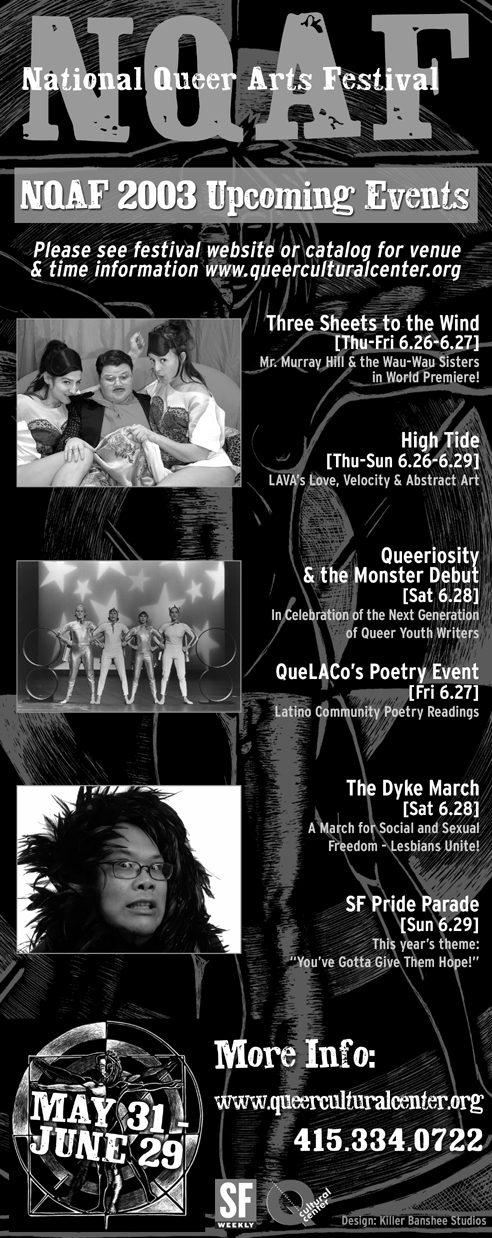 Print Advertising for NQAF 2003